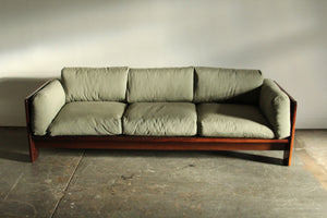 Afra and Tobia Scarpa for Gavina Rosewood 'Bastiano' Sofa, 1970s