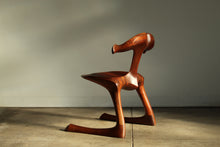 Load image into Gallery viewer, Sculpted Walnut California Studio Craft Chair Attributed to Larry Hunter, 1980
