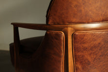 Load image into Gallery viewer, Edward Wormley Leather &quot;Janus&quot; Lounge Chairs for Dunbar, 1950s
