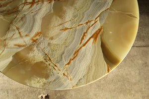 Sculptural Onyx Table Attributed to Osvaldo Borsani, 1950s