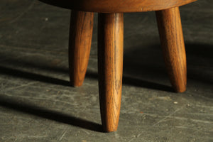 Vintage Oak Stools in the Manner of Charlotte Perriand, 1970s