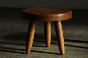 Vintage Oak Stools in the Manner of Charlotte Perriand, 1970s