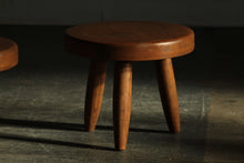 Load image into Gallery viewer, Vintage Oak Stools in the Manner of Charlotte Perriand, 1970s
