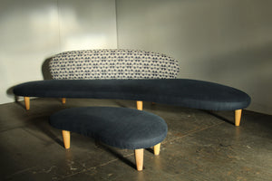 Isamu Noguchi Freeform Sofa and Ottoman for Vitra, 2000s