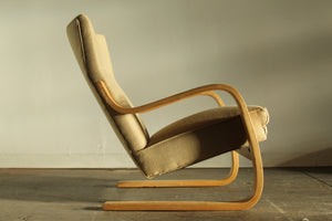 Alvar Aalto Early Model 401 Bentwood Lounge Chair, 1940s