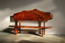 Load image into Gallery viewer, Studio Live-Edge Walnut Bench by Gino Russo, 1970s
