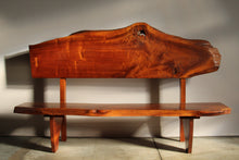 Load image into Gallery viewer, Studio Live-Edge Walnut Bench by Gino Russo, 1970s
