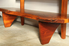 Load image into Gallery viewer, Studio Live-Edge Walnut Bench by Gino Russo, 1970s

