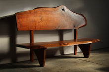 Load image into Gallery viewer, Studio Live-Edge Walnut Bench by Gino Russo, 1970s
