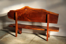 Load image into Gallery viewer, Studio Live-Edge Walnut Bench by Gino Russo, 1970s

