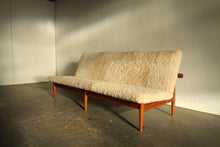 Load image into Gallery viewer, Finn Juhl &quot;Japan&quot; Sofa in Teak and Shearling, 1957
