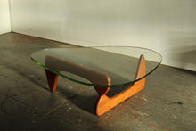 Load image into Gallery viewer, Isamu Noguchi Early IN-50 Coffee Table with Cherry Base and Original Glass, 1949
