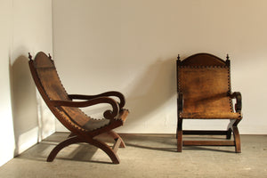 Primitive Mexican Butaque Chairs, 1970s