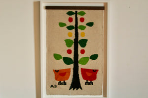 Evelyn Ackerman Birds and Tree Hand-Woven Wool Tapestry, 1960s