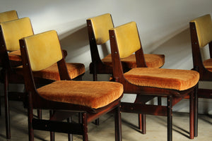 Brazilian Rosewood Dining Chairs Attributed to Jorge Zalszupin, 1950s