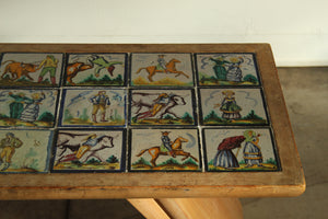 Vladimir Kagan Early and Rare Custom Tile Top Coffee Table, 1940s