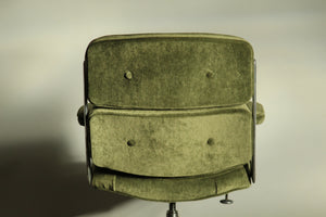 Eames Time Life Executive Chair in Green Mohair, 1970s