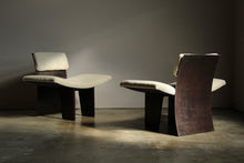 Load image into Gallery viewer, Brazilian Modernist Rosewood and Steel Lounge Chairs, 1970s
