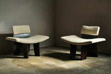 Load image into Gallery viewer, Brazilian Modernist Rosewood and Steel Lounge Chairs, 1970s
