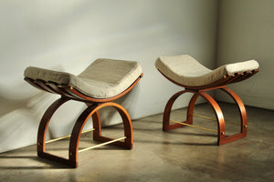 Harvey Probber "Knights" Benches, A Pair, 1950s