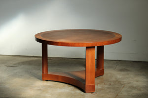 Edward Wormley Leather Top and Mahogany Cocktail Table, 1950s