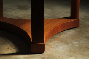 Edward Wormley Leather Top and Mahogany Cocktail Table, 1950s