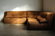 Load image into Gallery viewer, R.S Associates French Canadian Modular Leather Corner Sofa, 1970s
