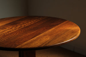 Gerald McCabe Solid Shedua Pedestal Dining Table, 1970s