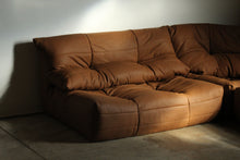 Load image into Gallery viewer, R.S Associates French Canadian Modular Leather Corner Sofa, 1970s
