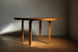 Alvar Aalto Early and Rare Mahogany "L-Leg" Dining Table for Finmar, 1930s