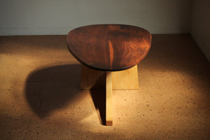 American Studio Craft Walnut and Oak Coffee Table, 1990s