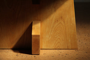 American Studio Craft Walnut and Oak Coffee Table, 1990s