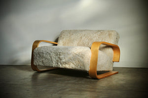 Shearling 'Tank' Sofa by Mouldcraft, 1950s