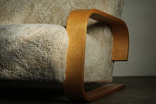 Load image into Gallery viewer, Shearling &#39;Tank&#39; Sofa by Mouldcraft, 1950s
