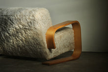 Load image into Gallery viewer, Shearling &#39;Tank&#39; Sofa by Mouldcraft, 1950s
