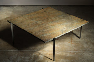 Poul Kjærholm "Pk 61" Slate Top Coffee Table for Fritz Hansen, 1980s