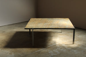 Poul Kjærholm "Pk 61" Slate Top Coffee Table for Fritz Hansen, 1980s