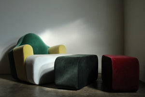 Pierre Charpin Modular "Slice" Lounge Chair and Ottoman for Ligne Roset, 1998