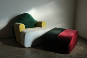 Pierre Charpin Modular "Slice" Lounge Chair and Ottoman for Ligne Roset, 1998