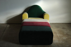 Pierre Charpin Modular "Slice" Lounge Chair and Ottoman for Ligne Roset, 1998