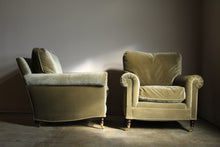 Load image into Gallery viewer, George Smith Mohair Club Chairs, A Pair, 2000s
