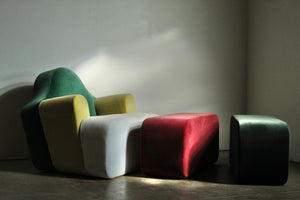 Pierre Charpin Modular "Slice" Lounge Chair and Ottoman for Ligne Roset, 1998