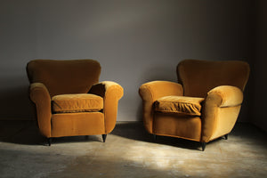 Pair of Lounge Chairs Attributed to Paolo Buffa, 1940s