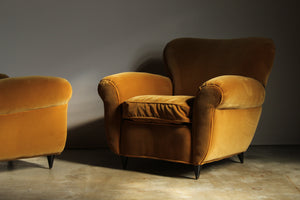 Pair of Lounge Chairs Attributed to Paolo Buffa, 1940s