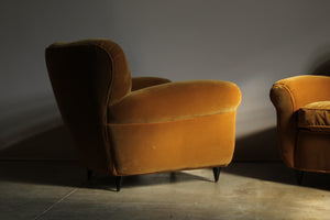 Pair of Lounge Chairs Attributed to Paolo Buffa, 1940s