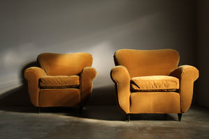 Pair of Lounge Chairs Attributed to Paolo Buffa, 1940s
