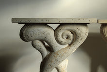 Load image into Gallery viewer, Frances Elkins Sculptured Plaster Console Tables, A Pair, 1952
