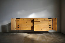 Load image into Gallery viewer, Paul McCobb &quot;20-Drawer&quot; Maple Dresser With Iron Base for Winchendon, 1950s
