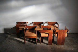Gerrit Rietveld Style Modernist Dining Chairs, 1930s