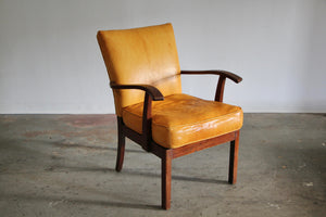 Danish Goatskin Easy Chair by J.S. Dalberg, 1930s